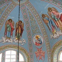 Роспись купола храма Покрова Пресвятой Богородицы в Уколово