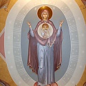 Нижний храм Смоленской иконы Божьей матери, посвященный Боголюбской иконе Божией Матери.